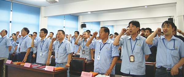 2013年7月10日江阴市宇博科技有限公司管理升级誓师大会顺利召开