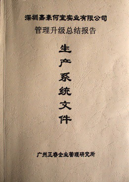 深圳市嘉豪何室实业有限公司管理升级总结报告