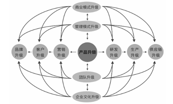 企业全面战略转型管理升级模型图